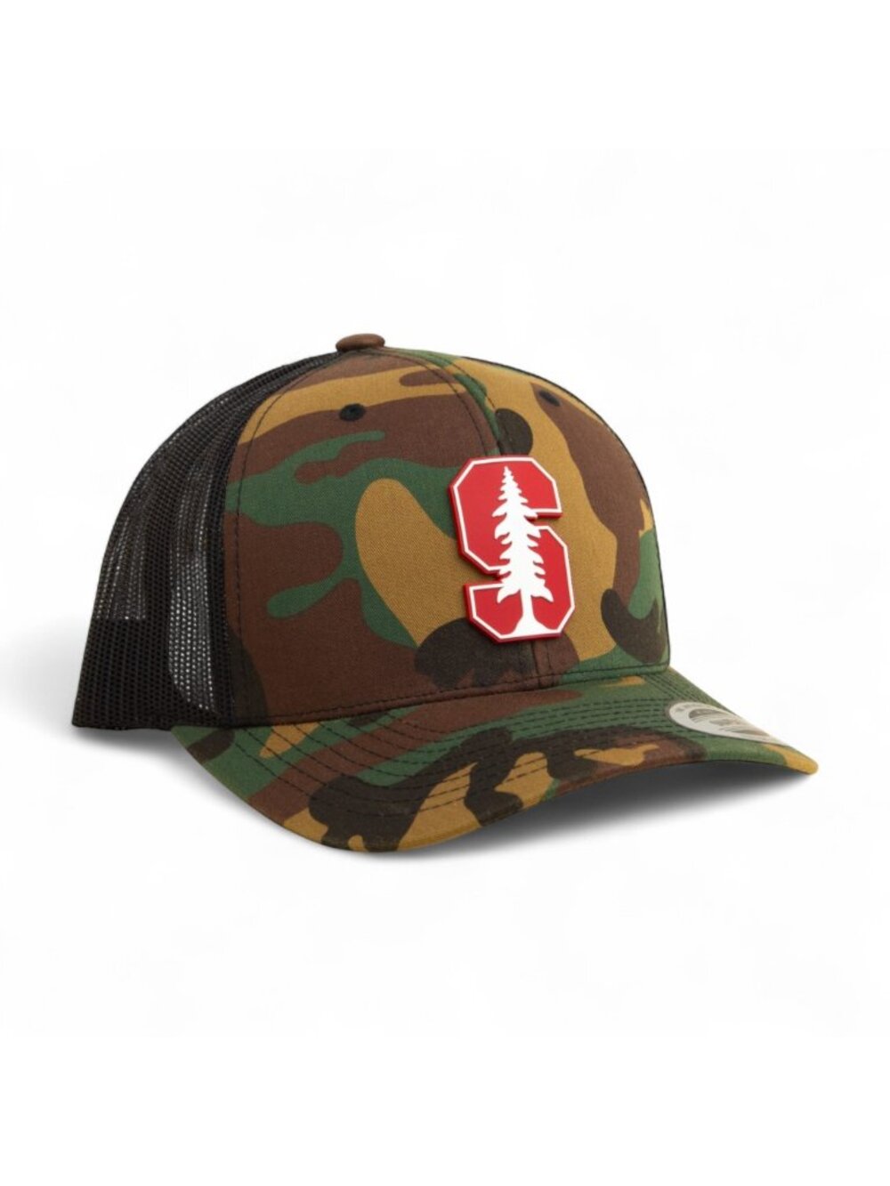 Stanford Cardinal YP Snapback Hat- Army Camo/ Black